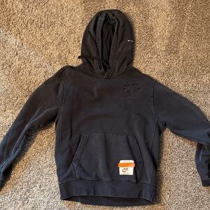 Nike Charcoal Hoodie with Embroidered Logo